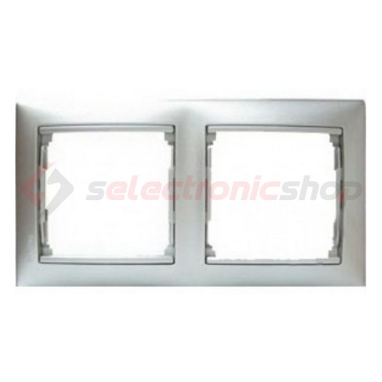 Valena keret 2-es alumetál vízszintes műanyag LEGRAND - 770332