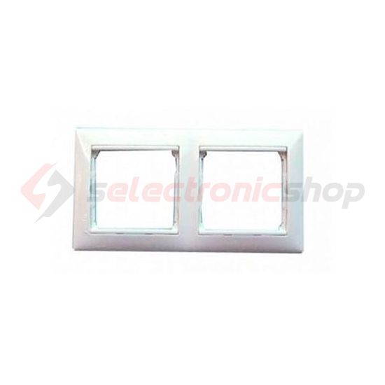 Valena keret 2-es alumínium/ezüst vízszintes műanyag LEGRAND - 770352