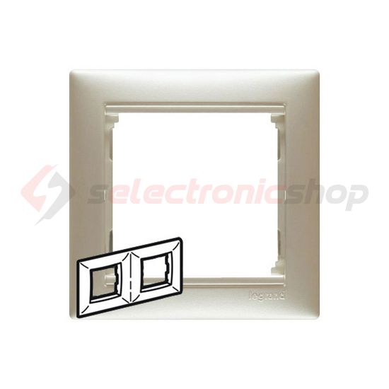 Valena keret 2-es kagylóhéj vízszintes műanyag LEGRAND - 770472