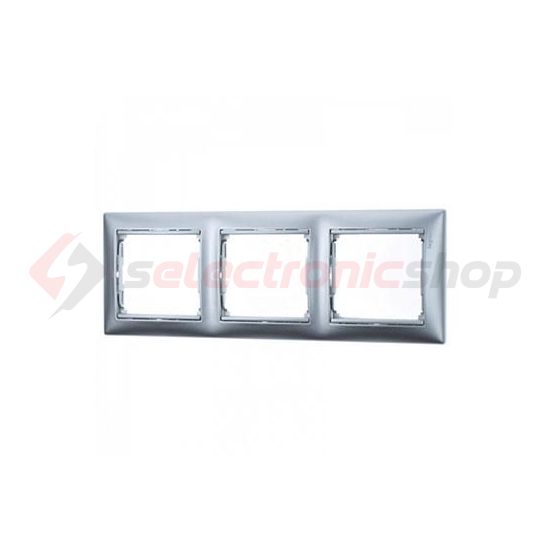 Valena keret 3-as alumínium vízszintes műanyag LEGRAND - 770153