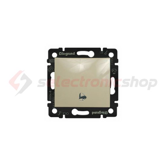 Valena N101 csengőnyomó betét közp. fedéllel 1- billentyűs 1z elefántcsont csengő IP31 LEGRAND - 774116