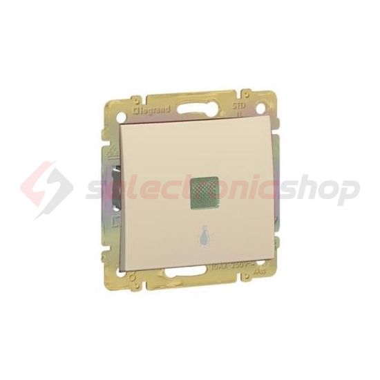 Valena N101 nyomó betét közp. fedéllel 1-billentyűs 1z elefántcsont lámpajel IP31 jelzőfény LEGRAND - 774313