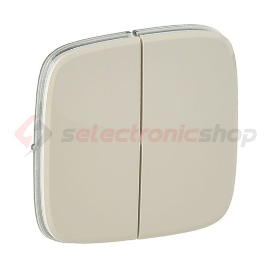 ValenaAllure billentyű kettős kapcs/nyg.-hoz bézs üres-jel IP20 műanyag fényes LEGRAND - 755026