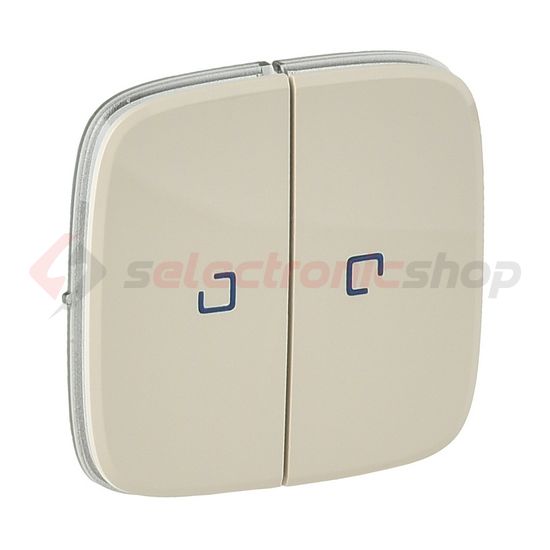 ValenaAllure billentyű kettős kapcs/nyg.-hoz bézs üres-jel  jelzőfényes IP20 műanyag LEGRAND - 755226