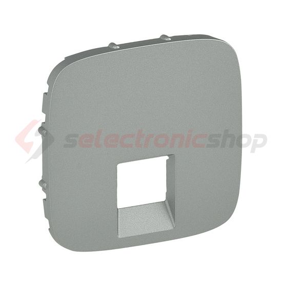 ValenaAllure fedlap RJ45/RJ11 adatcsatlakozóhoz műanyag alumínium címketartó nélkül LEGRAND - 755417