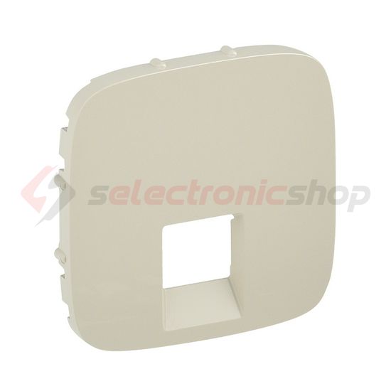 ValenaAllure fedlap RJ45/RJ11 adatcsatlakozóhoz műanyag címketartó nélkül elefántcsont LEGRAND - 755416