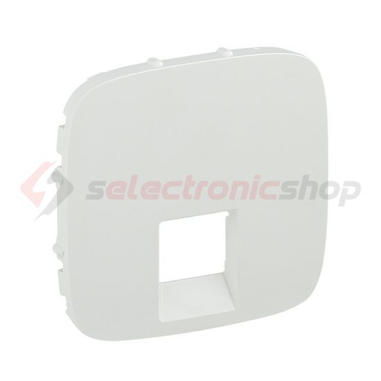 ValenaAllure fedlap RJ45/RJ11 adatcsatlakozóhoz műanyag fehér címketartó nélkül LEGRAND - 755415