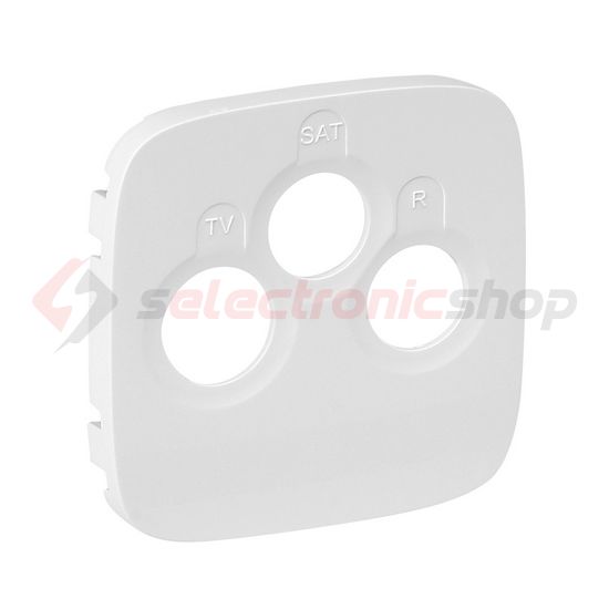 ValenaAllure fedlap TV-RD-SAT koax-antennadugaljhoz műanyag fehér címketartó nélkül LEGRAND - 754795