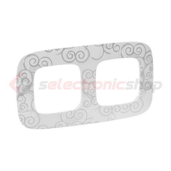 ValenaAllure keret 2-es króm dekor vízszintes és függőleges műanyag LEGRAND - 754342