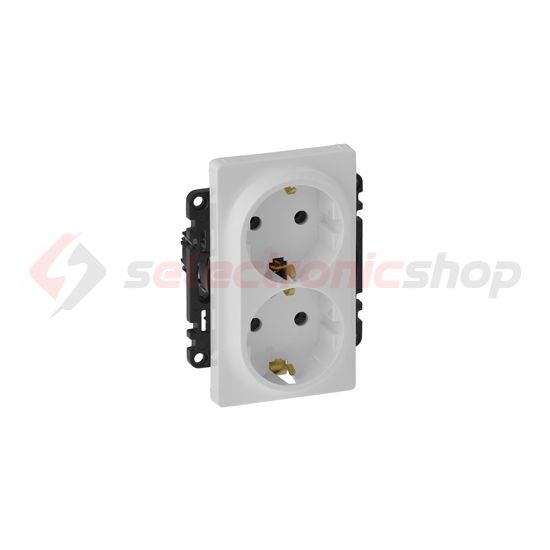 ValenaLife 162/2 dugalj földelt központi fedlap fehér IP20 süllyesztett szorítókapcsos LEGRAND - 753127