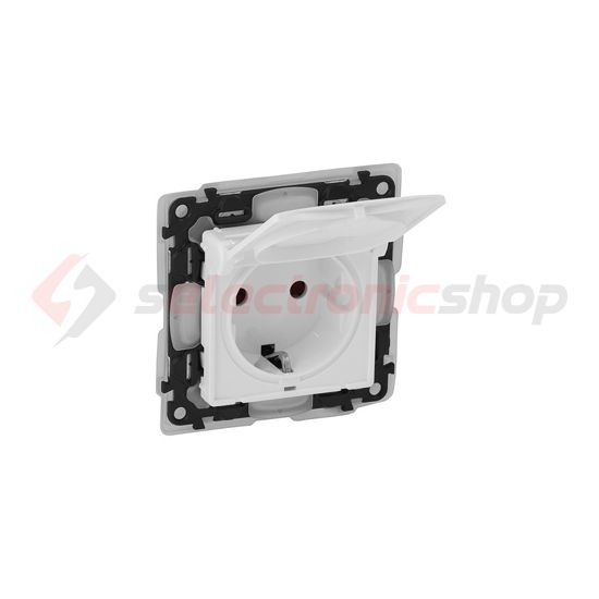 ValenaLife 162 dugalj földelt központi fedlap gyerekzárral fehér IP44 süllyesztett LEGRAND - 753119