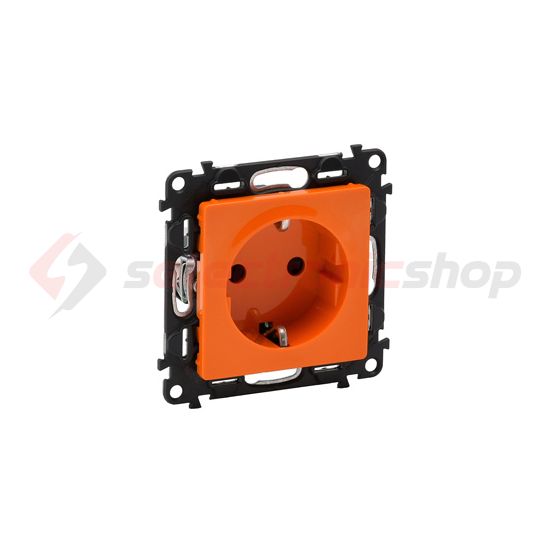 ValenaLife 162 dugalj földelt központi fedlap gyerekzárral narancs IP20 süllyesztett LEGRAND - 753229