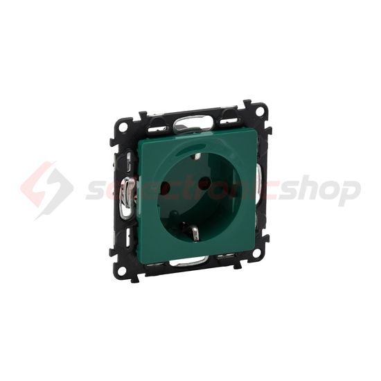 ValenaLife 162 dugalj földelt központi fedlap gyerekzárral zöld IP20 süllyesztett LEGRAND - 753329