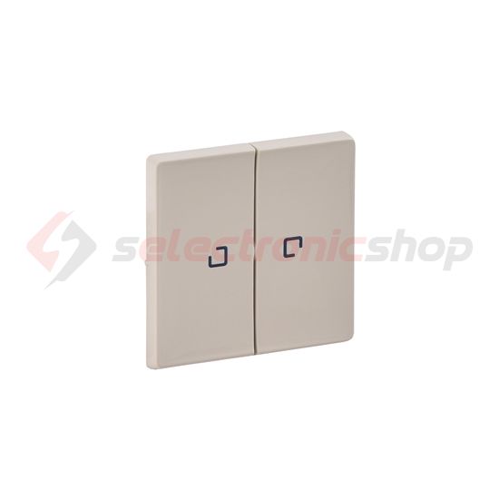 ValenaLife billentyű kettős kapcs/nyg.-hoz bézs üres-jel  jelzőfényes IP20 műanyag fényes LEGRAND - 755221