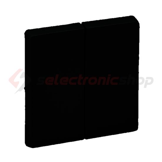 ValenaLife billentyű kettős kapcs/nyg.-hoz fekete üres-jel IP20 műanyag matt bepattintás LEGRAND - 756022