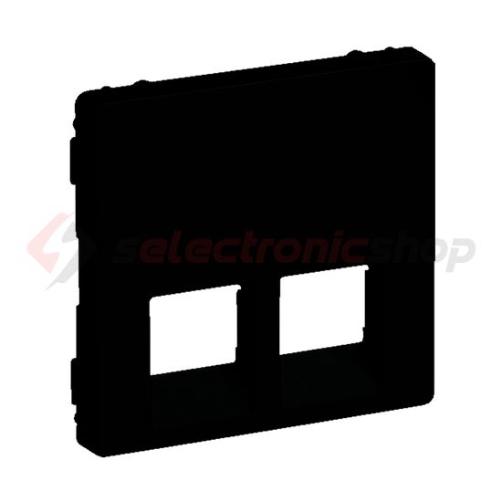 ValenaLife fedlap 2xRJ45/RJ11 adatcsatlakozóhoz műanyag fekete LEGRAND - 756422