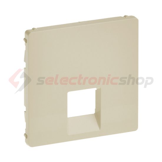 ValenaLife fedlap RJ45/RJ11 adatcsatlakozóhoz műanyag krém címketartó nélkül LEGRAND - 755411