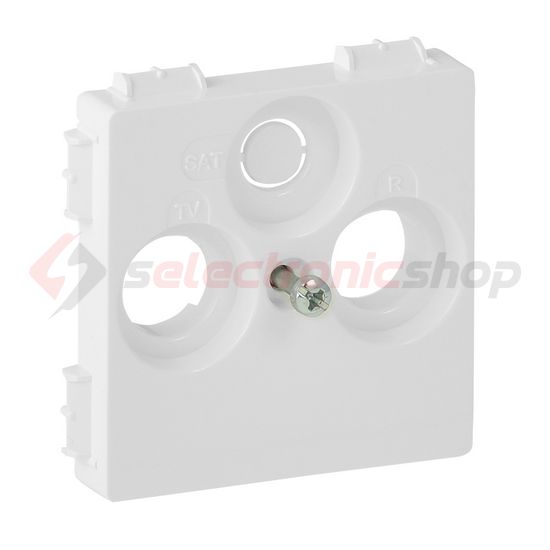 ValenaLife fedlap TV-RD-SAT koax-antennadugaljhoz műanyag fehér címketartó nélkül LEGRAND - 754800