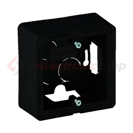 ValenaLife kiemelődoboz IPX0-hoz csavarokkal 1-es vízszintes és függőleges fekete műanyag LEGRAND - 754066