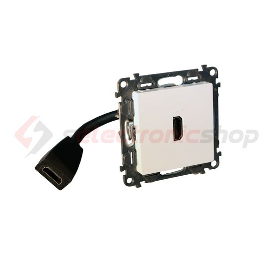 ValenaLife médiacsatlakozó betét közp. fedéllel HDMI 1.4 0,15m kábellel műanyag fehér LEGRAND - 753175