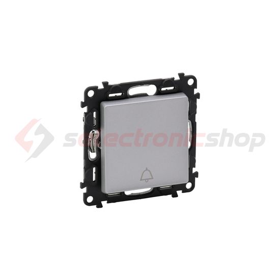 ValenaLife N106 csengőnyomó betét közp. fedéllel 1- billentyűs 1v alumínium csengő IP20 LEGRAND - 752315