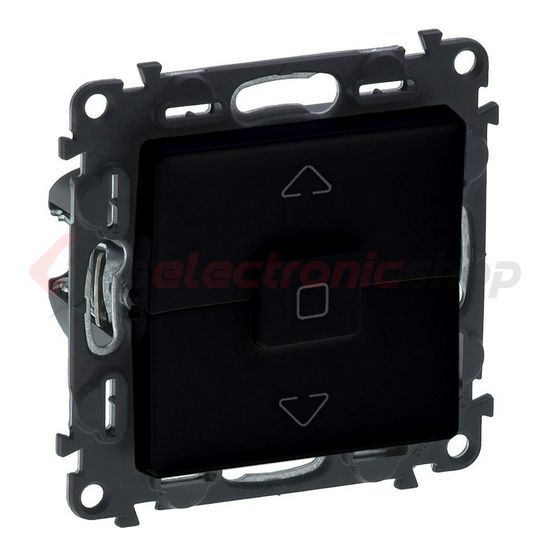 ValenaLife redőnymozgató 1P betét közp. fedéllel R105 1P kapcsoló billentyűs fekete LEGRAND - 756330