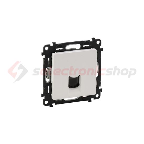 ValenaLife telefon csatlakozó betét közp. fedéllel RJ11 műanyag fehér LEGRAND - 753138