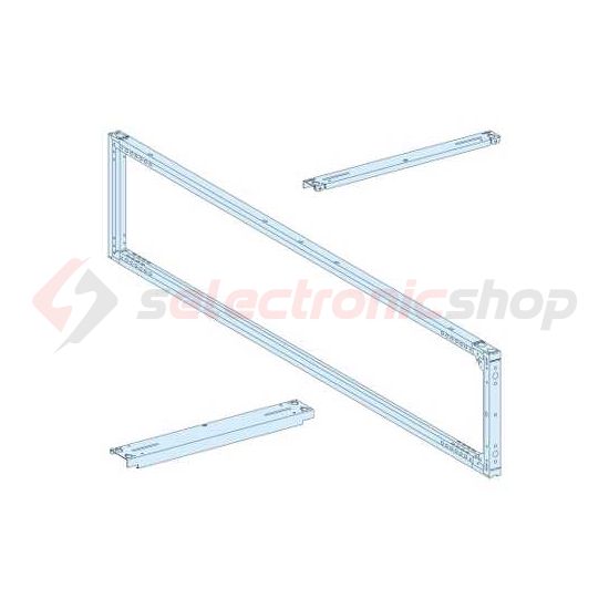 Vázszerkezet 650mmx 2000mmx 400mm fém fehér 9001-RAL Prisma P Schneider - LVS08406