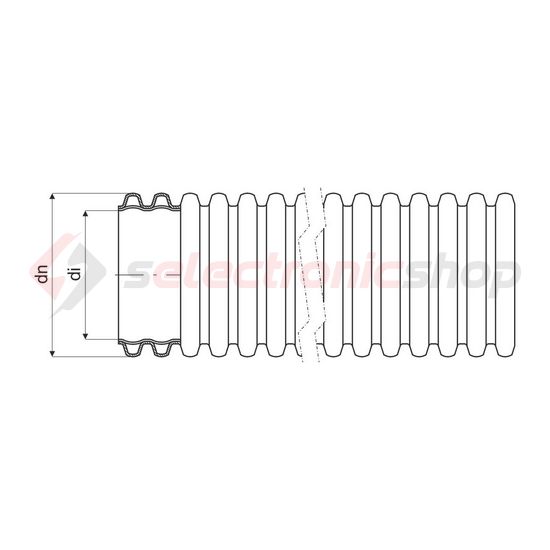 Védőcső 50m 50mm fekete KOPOFLEX KOPOS - KF 09050_UVFA