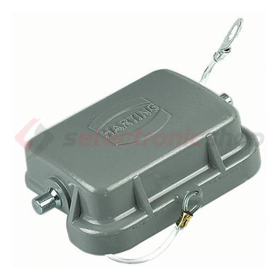 Védőfedél ipari sokpólusú csatlakozóhoz retesszel Han B Protect Cover Die Cast for Base HARTING - 09300065425