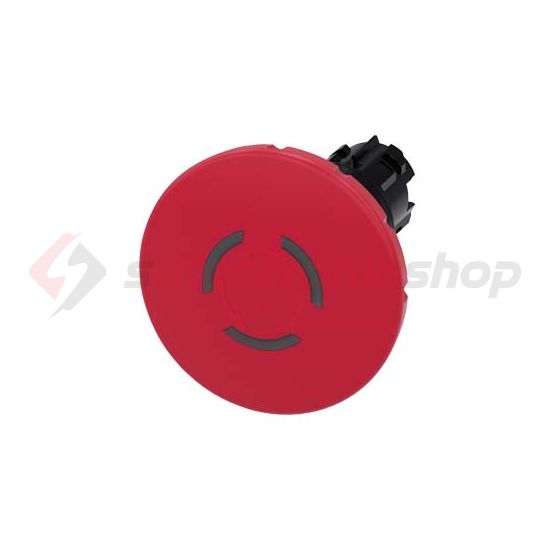 Vészgomba nyomófej műanyag d22 60mm-fej piros reteszelt világító SIRIUS ACT SIEMENS - 3SU1001-1JB20-0AA0