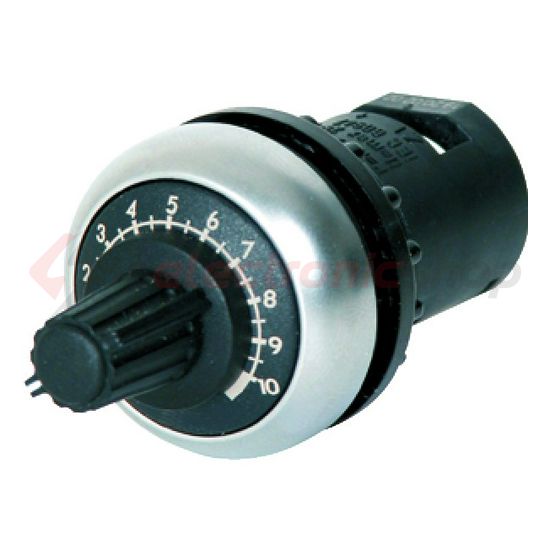 Vezérlési potenciométer 0.5W 22mm-átmérő csavaros-csatlakozás IP66 M22-R47K EATON - 229492