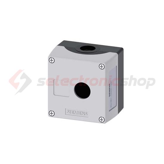 Vezérlőkészülék-tokozat d22 1-poz. beépítődoboz műanyag szürke IP67/IP69K SIRIUS ACT SIEMENS - 3SU1801-0AA00-0AB1