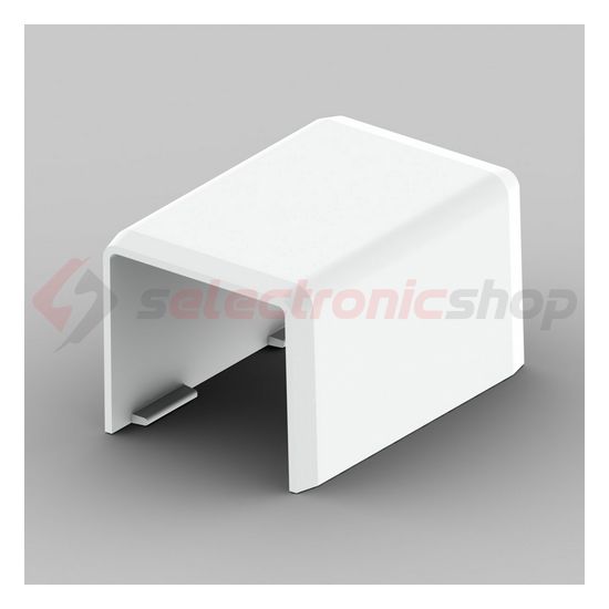 Vezetékcsatorna illesztéstakaró 20x20-hoz 19.2mmx műanyag fényesfehér kültér LHD KOPOS - 8622_HB