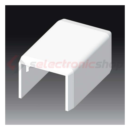 Vezetékcsatorna illesztéstakaró 25x20-hoz 19.2mmx műanyag fényesfehér kültér LHD KOPOS - 8912_HB