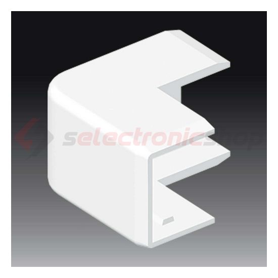 Vezetékcsatorna külső sarok fedél 25x20-hoz 20.2mmx 25.2mmx 90° alap+fedél műanyag LHD KOPOS - 8916_HB