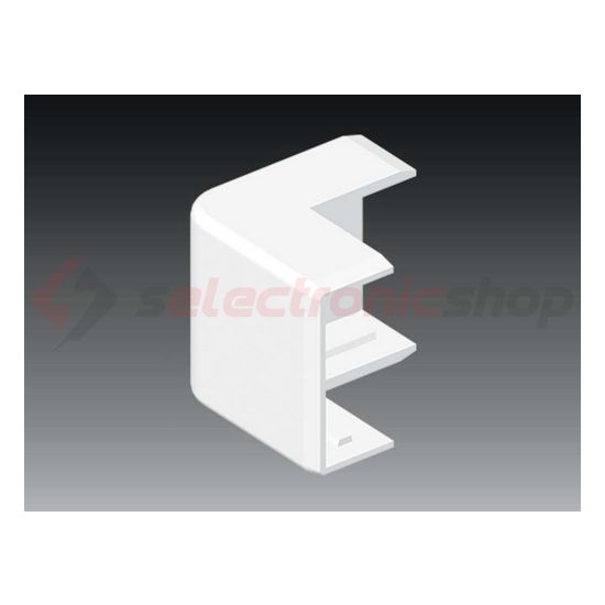 Vezetékcsatorna külső sarok fedél 40x20x-hoz 18.5mmx 41.1mmx 90° alap+fedél műanyag LHD KOPOS - 8636_HB