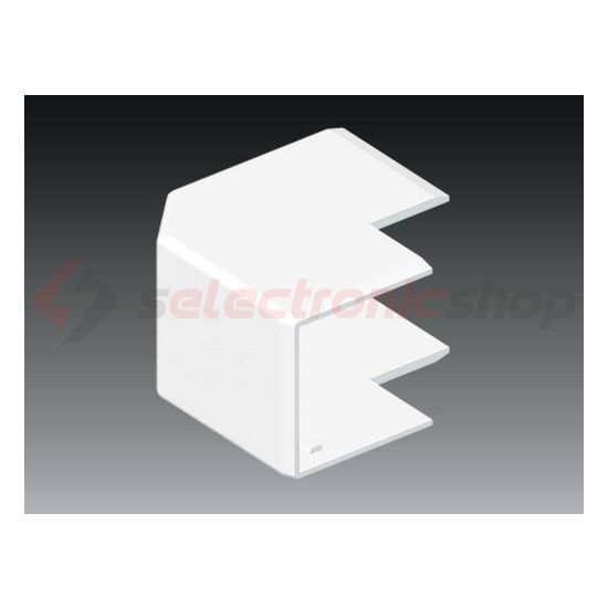 Vezetékcsatorna külső sarok fedél 40X40-hez 40.3mmx 40mmx 90° alap+fedél műanyag LHD KOPOS - 8646_HB