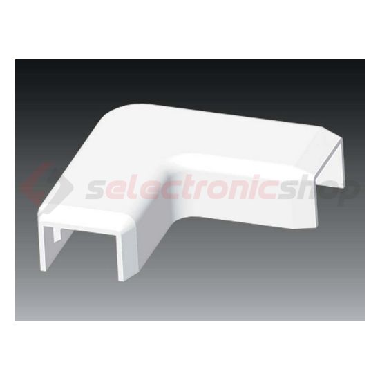 Vezetékcsatorna L-idom-fedél 15X10-hez alap+fedél 10mmx 15mmx 90° műanyag fényesfehér LH KOPOS - 8683_HB