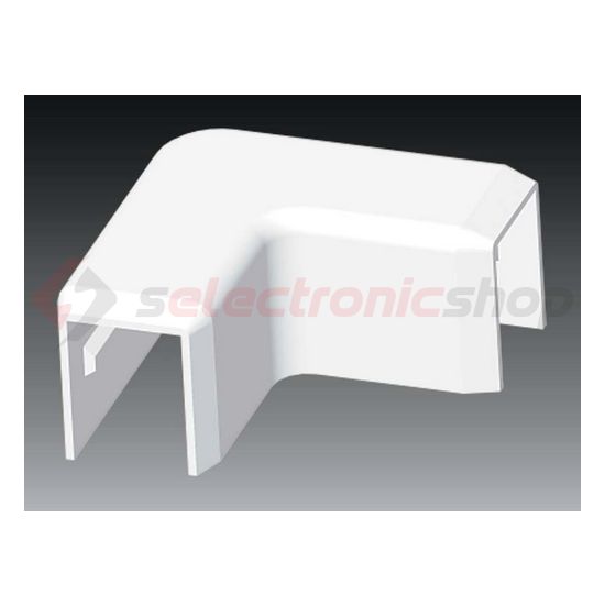 Vezetékcsatorna L-idom-fedél 17X17-hez alap+fedél 15.5mmx 17mmx 90° műanyag fényesfehér LHD KOPOS - 8673_HB