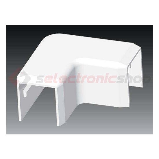 Vezetékcsatorna L-idom-fedél 20x20-hoz alap+fedél 19.2mmx 21.2mmx 90° műanyag LHD KOPOS - 8623_HB