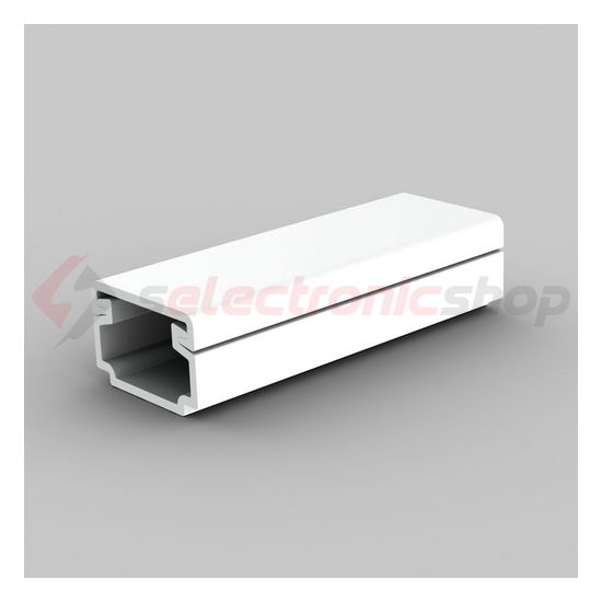 Vezetékcsatorna műanyag 15mm x 10mm x 2000mm fehér kezeletlen LH KOPOS - LH 15X10_HD
