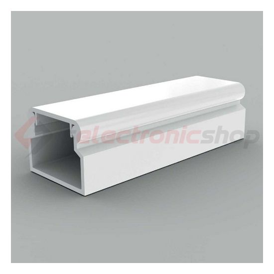 Vezetékcsatorna műanyag 18mm x 13mm x 2000mm fehér kezeletlen LV KOPOS - LV 18X13_HD