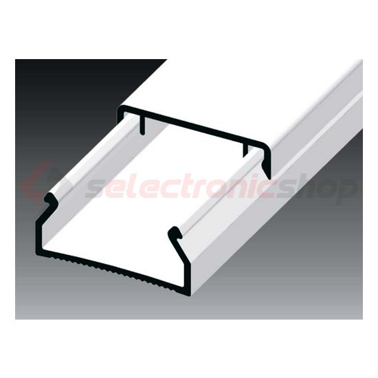 Vezetékcsatorna műanyag 20mm x 10mm x 2000mm fehér kezeletlen LHD KOPOS - LHD 20X10_HD