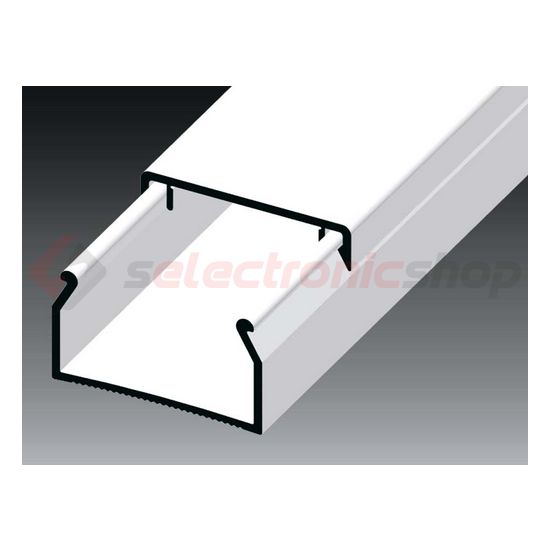 Vezetékcsatorna műanyag 25mm x 15mm x 2000mm fehér kezeletlen LHD KOPOS - LHD 25X15_HD