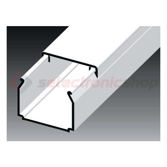 Vezetékcsatorna műanyag 25mm x 20mm x 2000mm fehér kezeletlen LHD KOPOS - LHD 25X20_HD