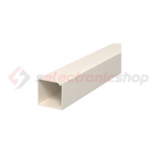 Vezetékcsatorna műanyag 25mm x 25mm x 2000mm krémfehér kezeletlen WDK25025CW OBO-BETTERMANN - 6026427