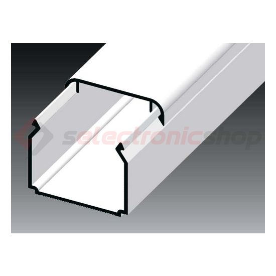 Vezetékcsatorna műanyag 30mm x 25mm x 2000mm fehér kezeletlen LHD KOPOS - LHD 30X25_HD
