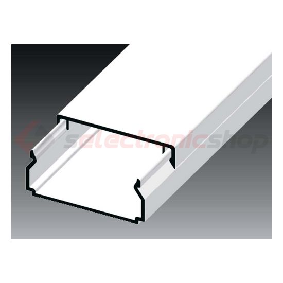 Vezetékcsatorna műanyag 40mm x 20mm x 2000mm fehér kezeletlen LHD KOPOS - LHD 40X20_HD