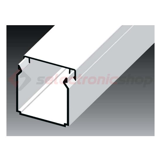 Vezetékcsatorna műanyag 40mm x 40mm x 2000mm fehér kezeletlen LHD KOPOS - LHD 40X40_HD